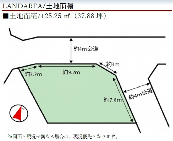 �_�ސ쌧���͌��s���䉀1���ڂ̓y�n�̊Ԏ��}