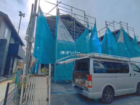 �_�ސ쌧���͌��s�΋摾�� �̐V�z��ˌ��Ă̌��n�O�ώʐ^
